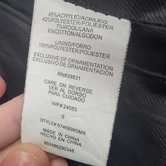 XOXO Fit and Flare Pea Coat Small - Picture 10 of 10